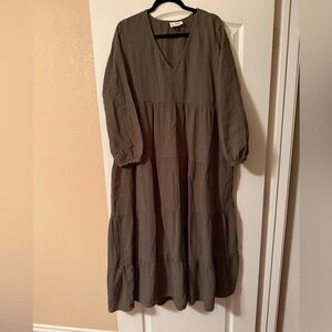 Universal Thread Olive Green Maxi Dress XL